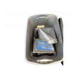 Bin of Downspout Pieces and Duct Pieces