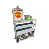 Metal Shelf - Lawn/Garden Wheels - Fuel Can