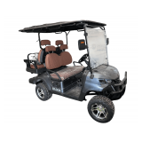 New SDLGC80 4 Seater Golf Cart - Electric - Rear Fold Over Bed - Fender and Front Basket Need Attached - Front Corner Damage - *See Pics*