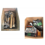 Hatchets, Hammers, Box of Staples