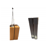 2 Sharp CP-9000 Speakers - 2 Theater Research Speakers - Microphone Stand