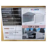 New SDLanch 12ft x 20 ft Car Port - Cream Roof - Model SDLC1220