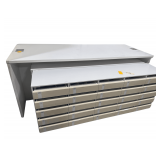 Huge Retail or Commercial Table and (2)25 Drawer Storage and Display Dressers - Well Built and Heavy Duty - Soft Close Drawers
