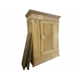 Wood Wardrobe Cabinet 49" x 22" x 77"