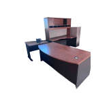 Office Set Desk With Credenza and Printer Stand