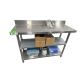 Regency Stainless side Table / Shelf - 4’