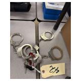 3 Pairs Of Handcuffs