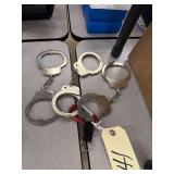3 Pairs Of Handcuffs