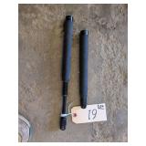 2 Black Expandable Frriction-Loc Batons