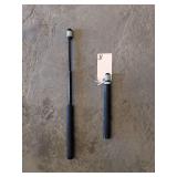 2 Black Expandable Friction-Loc Batons