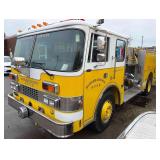 1986 Price Dash Pumper Fire Truck - VIN#: 1P9CT01D6HA040035 - Odometer: 24,327 Miles