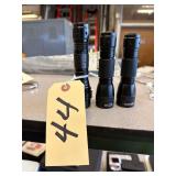 3 First Class Flashlights