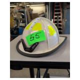 Traditional White Firefighting Helmet