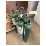 7 Oxygen Tanks - Empty