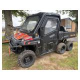 2011 Polaris Ranger 800 6x6 UTV - VIN#: 4XAHR76A1B4206125 - 223.5 Hours - 1,010 Miles - Dual Side Utility Box - Dump Bed - RKO Med 1 Rescue Unit