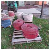 Pallet of (6) Red 2.5" Fire Hose