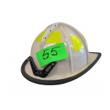 Traditional White Firefighting Helmet