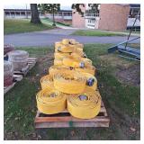 Pallet of (5) 4" Yellow Fire Hose