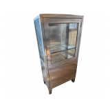 Medical dispenser Cabinet - Stainless - no key - 39 x 16 x 60 in
