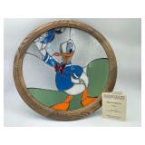 18" Round Stained Glass Donald Duck