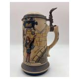 Mettlach Number 2718 Original Group Of Drinkers German Beer Stein Production Date 1904 10”H.