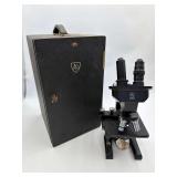 AO Spencer Microscope - 1940s-1950s - with Case