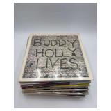 Assortment of Buddy Holly 33 RPM Records