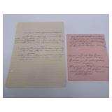 Buddy Holly Handwritten Lyrics