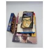 Buddy Holly Books, "The Real Buddy Holly" Sealed VHS, & Sealed "Not Fade Away" Complete Studio Set & More