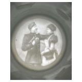 Reproduction German Military Reservist 6th Railway Regiment Nr 1 German Beer Stein With Lithophane 10.5” H.