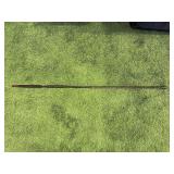 Antique Southern African Zulu/Nguni-Style Assegai Spear - Rawhide Sleeve - 12" Blade - Swelled Butt - 56" Total Length