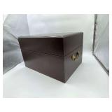 Vintage Tantalus Decanter Box Mahogany All Hand Blown Glass Decanters 2 Liqueur Glasses Box is 18.5" x 13.5" x 11.5"