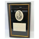 Governor Era Ronald Reagan Framed Handwritten Letter & Photo - Authenticated by Daniel Cohen (Now Deceased)