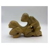 Carved Hard Stone Serpentine Style Fertility Figurine - 7" x 3" x 5"