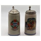 Ceramic Beer Stein features a World War I-era German Cavalry there are no definitive manufacturer stamps (like a Merkelbach or Villeroy & Boch mark), which is very common for standard World War I wart