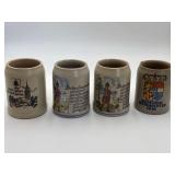 Munchen Weihnachyen 1915 German Beer Stein 5”H. 800 Jahr- Feier West German Beer Stein Circa 1980 2 TK Made In Barvaria German Beer Stein’s 5”H.