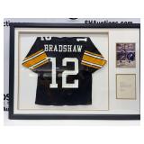 Terry Bradshaw Framed, Game Worn Jersey