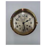 Wempe Chronometerwerke Hamburg - Marine Bulkhead Clock - Brass