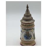 Imperial German Regimental Beer Stein (Reservistenkrug), Made to Commemorate a Soldier