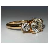Custom Made Bespoke Three-Stone Diamond Ring by Cirelli