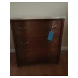 30x16 small wooden 3 drawer dresser with stone top 30x16 small wooden 3 drawer dresser with stone top