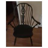 Wooden chair with designs engraved throughout Wooden chair with designs engraved throughout