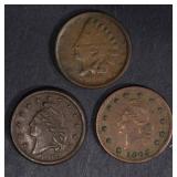 3 CIVIL WAR TOKENS; 1863 NEW YORK AU,