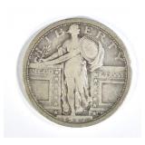 1917 TYPE-1 STANDING LIBERTY QUARTER, VG/F