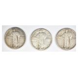 1918 F+, 20 F+ & 24 XF STANDING LIBERTY QUARTERS 1918 F+, 20 F+ & 24 XF STANDING LIBERTY QUARTERS