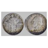 2 - AU QUARTERS; 1920 & 1932 2 - AU QUARTERS; 1920 & 1932