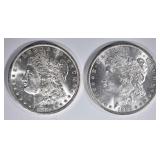 1884-O & 85-O CH BU MORGAN DOLLARS 1884-O & 85-O CH BU MORGAN DOLLARS