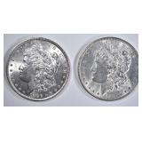 1896 & 97 CH BU MORGAN DOLLARS