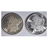 1879-S & 80-S CH BU MORGAN DOLLARS 1879-S & 80-S CH BU MORGAN DOLLARS