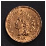 1865 INDIAN HEAD CENT BU RED CLEANED